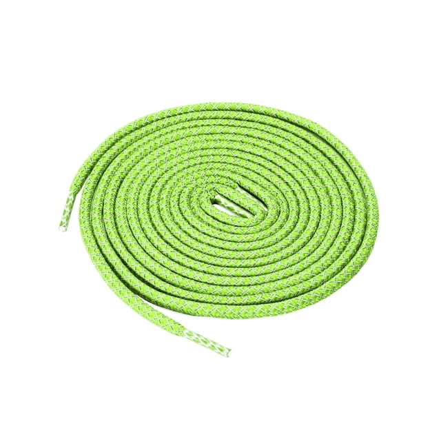INSPIRE CHIC 2 Paires Lacets Ronds Élastiques Réfléchissants Unisexes pour Espadrilles Vert Fluorescent 100 cm/39.5 Pouces