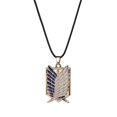 thumbnail image 1 of Anime Character Necklace Attack on Titan Survey Corps Logo Pendant Necklace, 1 of 7