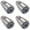 Argent 4 Paquets, variante sur Buse Universelle de Tuyau d'Eau pour Robinet de Cuisine de Remplacement avec Tête de Pulvérisateur Fonction – Tête de Pulvérisateur Universelle à Tirer vers le Bas pour Robinet de Cuisine Fini Brossé, 10,04 cm X 5,25 cm, Argent 1 Paquet