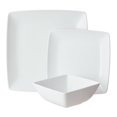 thumbnail image 3 of Better Homes & Gardens Loden Square White Dinnerware Set, 12-Pieces, 3 of 6