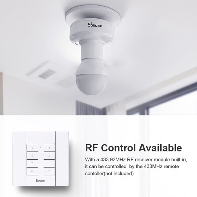 SONOFF Slampher R2 Bulb Holder E27 WiFi Wireless Smart Function Bulb Holder Light Holder Support Voice Control Timing Function