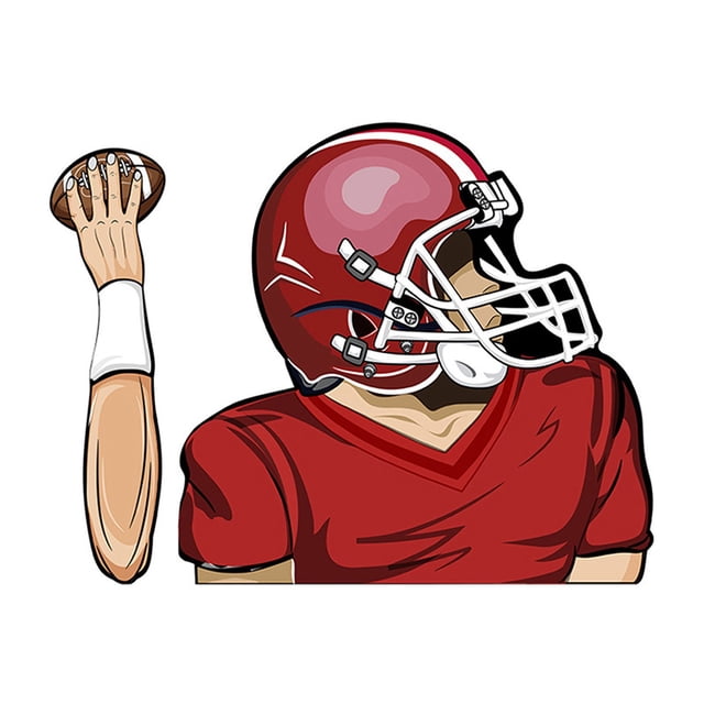 TopLLC Football Quarterback Wiper Stickers Car Windshield Wiper Stickers Car Car Stickers