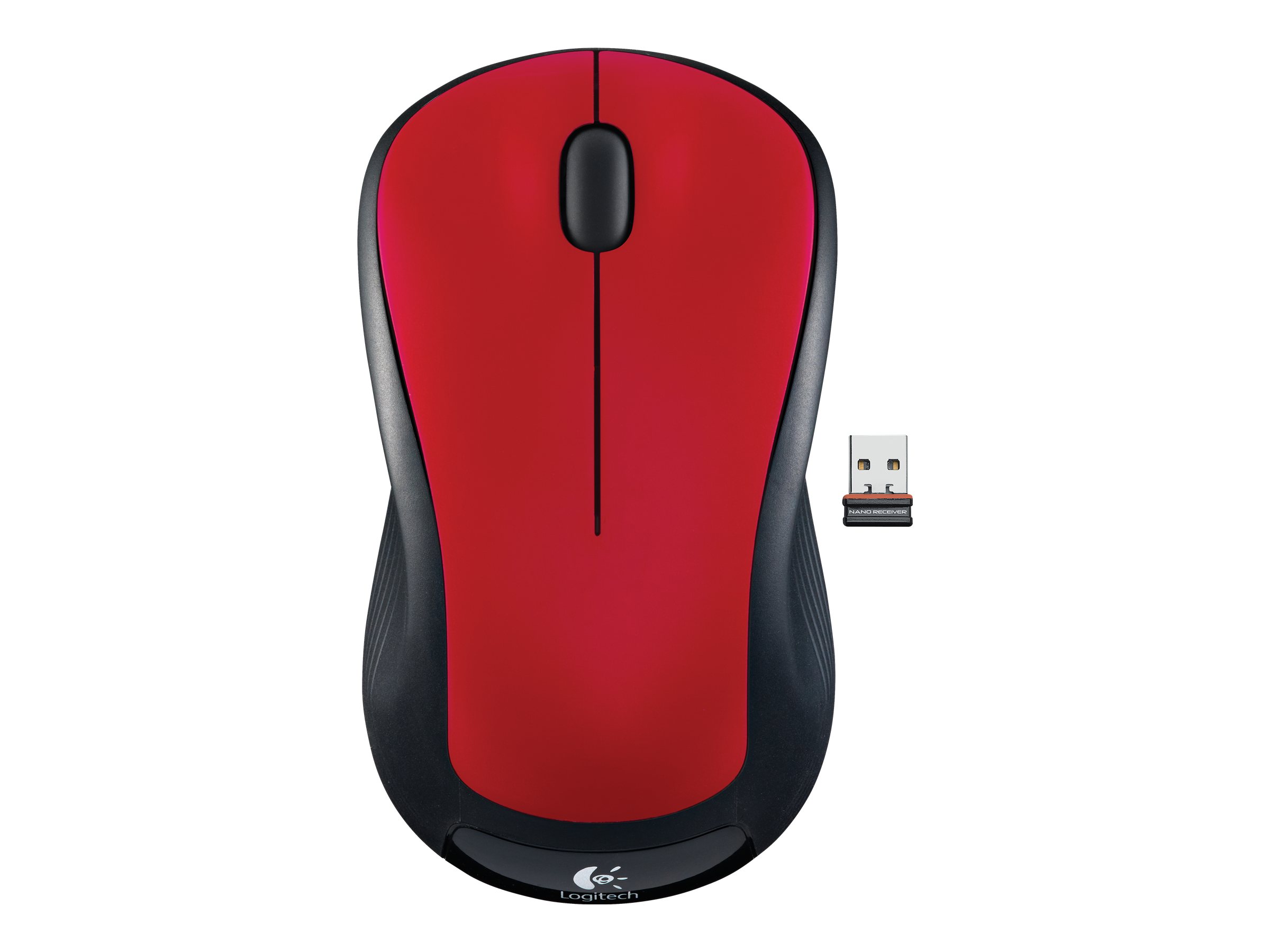 Logitech Wireless Mouse M310, Hands Red