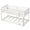 White, variant on Costway Twin over Twin Low Bunk Bed with Guardrails Integrated Ladder Kids Wooden White