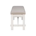 thumbnail image 4 of Pemberly Row 20" Transitional Fabric/Wood Bench in Beige/Smokey White, 4 of 8