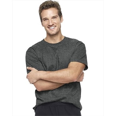 Hanes 5180 Beefy T Adult Short-Sleeve T-Shirt Size XXL, Charcoal Heather