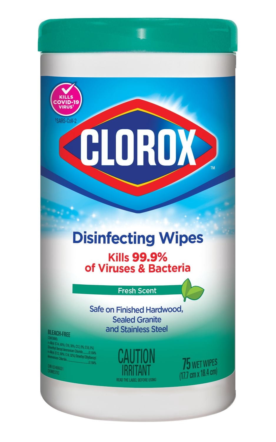 Clorox® Disinfecting Wipes, Fresh Scent, 75 Count