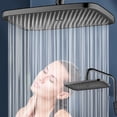 thumbnail image 3 of EGNMCR Bathroom Accessories Overhead Shower Pressurized Top Spray Shower Universal Adjustment Nozzle Strong Water Output Durability Beautiful Oversized Panel Pressurized Water Output shower head, 3 of 5