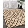 thumbnail image 3 of Ahgly Company Tapis Rond Lavable en Machine Intérieur Transitionnel Marron Sienne, 5 Pieds Rond, 3 of 7