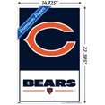 thumbnail image 2 of NFL Chicago Bears - Logo 21 Wall Poster, 22.375" x 34" Framed, 2 of 4