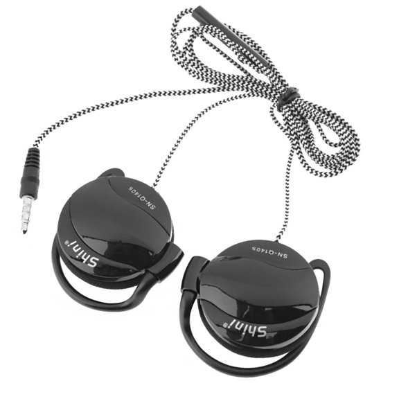 Graflsoa SHINI SN-Q140S 3.5mm Wired Ear-Hook Headphones for Sports, Black/Gold/Silver/Blue/Red Options, 120cm Cable, 16Ω Impedance, 123dB Sensitivity