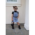 thumbnail image 3 of KIDSCOOL SPACE Baby Little Girls Skirt,Ripped Soft Strechy Denim Girls Summer Overalls Dress,Light Blue,9-10 Years, 3 of 8