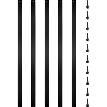 VEVOR Deck Balusters, 76 Pack Metal Deck Spindles, 29.5 x 1 in Staircase Baluster With Screws, Aluminum Alloy Deck Railing for Wood and Composite Deck, Stylish Baluster for Outdoor Stair Deck Porch