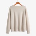 thumbnail image 4 of Cameland Cardigan Veste Chandail Uni à Col Rond pour Femmes Chandail à Col Rond, 4 of 6