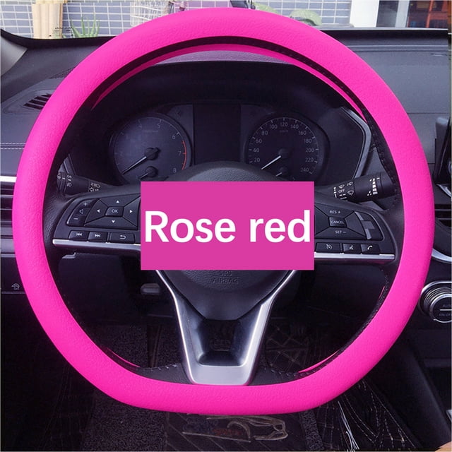 RYRDWP Silicone Car Steering Wheel Cover Non-slip Wear-resistant Silicone Car Steering Wheel Protective Cover Four Seasons Universal Steering Wheel Cover