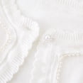 thumbnail image 4 of Besolor Girls Cropped Shrug Cardigan Open Front Long Sleeve Knit Sweaters Button Closure Cover up Tops for Dress, 4 of 7