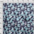 thumbnail image 3 of oneOone Rayon Sky Blue Fabric Florals Craft Projects Decor Fabric Printed By The Yard 56 Inch Wide, 3 of 4