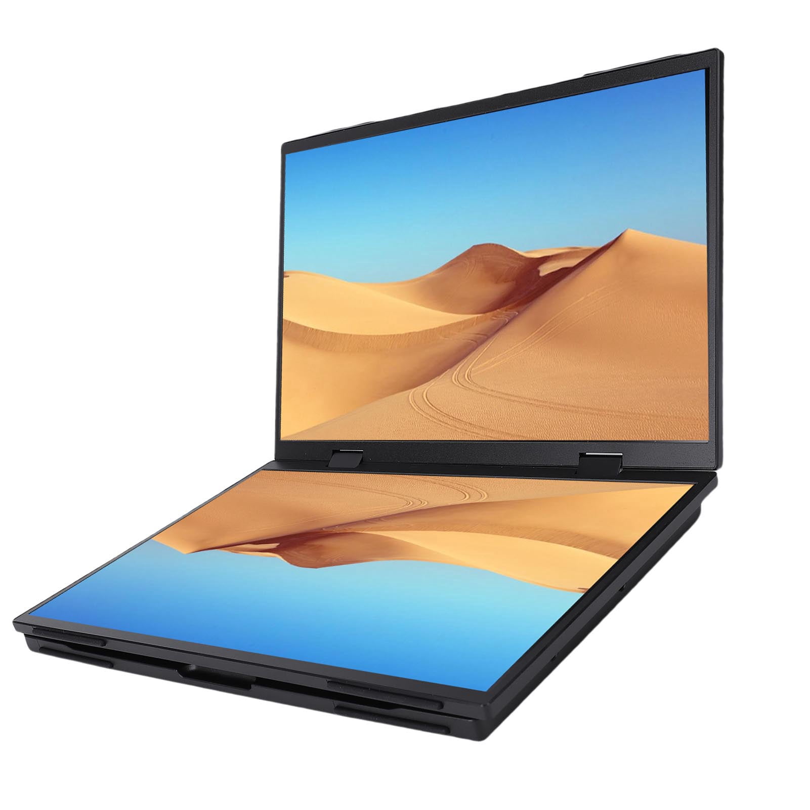 Folding Laptop Screen Extender, 1200P 120Hz 100% SRGB 3 Display Modes 14in Dual Screen Travel Display for PCs