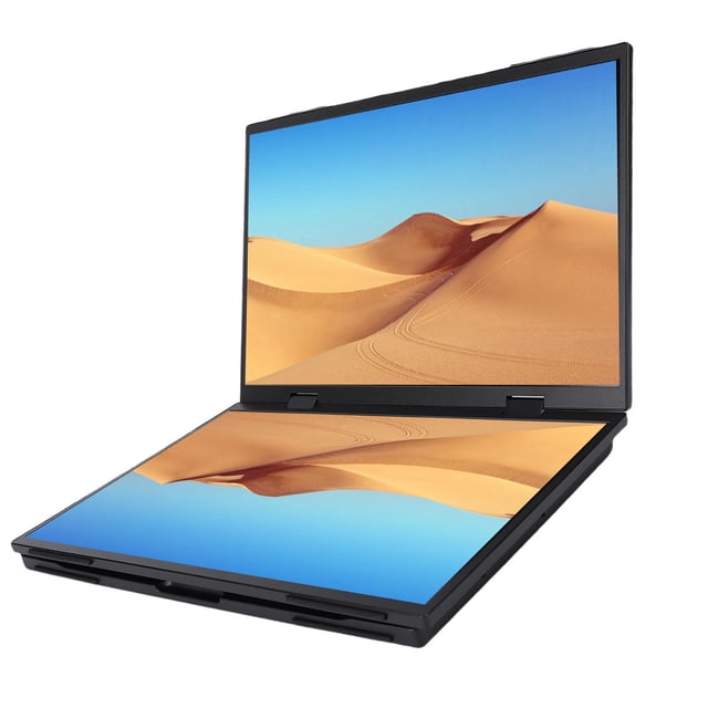 Folding Laptop Screen Extender, 1200P 120Hz 100% SRGB 3 Display Modes 14in Dual Screen Travel Display for PCs