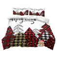 thumbnail image 2 of Christmas Decor Four-Piece Set Christmas Bedding Set Santa And Pattern Duvet Cover With Pillowcase Set Size Christmas Print Duvet Cover Set four pieces beddings, 2 of 9