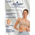 thumbnail image 3 of Jockey Women's Seamfree Mid Impact Zip Front Sports Bra, 3 of 7