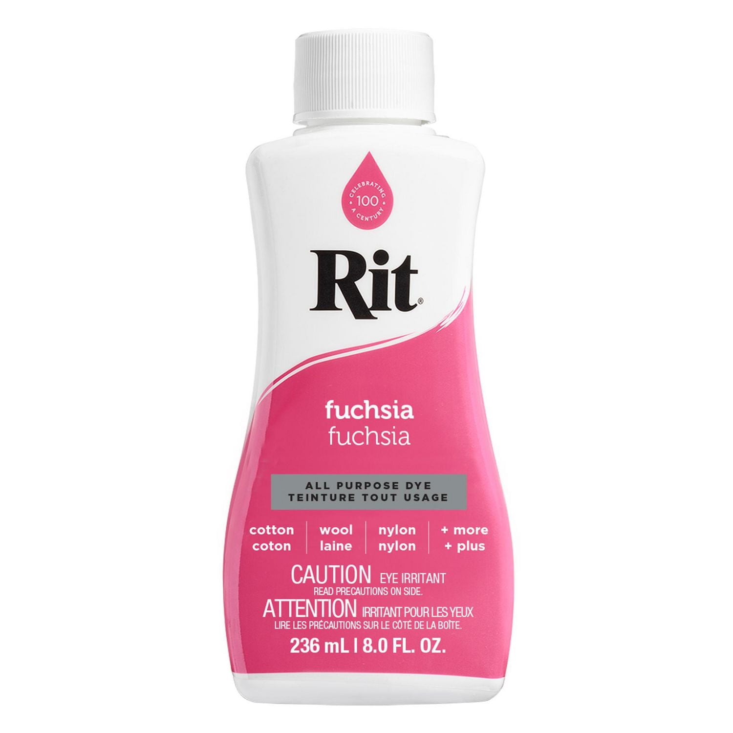 RIT All Purpose Liquid Dye, Fuchsia, 236 mL (8 oz)