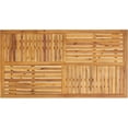 thumbnail image 4 of Homy Casa Outdoor Acacia Dining Table, 59 in. Rectangle, Slatted, Seats 6, All-Weather, Patio Garden, 4 of 7