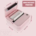 thumbnail image 2 of Mini Imprimante de Poche Bluetooth Imprimante Thermique Sans Fil avec 1 Rouleau de Papier d'Impression Compatible avec iOS et Android Imprimante Portable Sans Encre pour Photos pour Imprimer Image Étiquette Note, 2 of 9