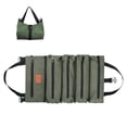 thumbnail image 1 of Fridja Multifunctional Tool Bag, 5-Zipper Compartment Tool Organizer Portable Tool Storage Bags Waterproof Cloth-Zipper Pouch for Mechanic, Electricians, Repairman, 18.5 x11 in, Army Green, 1 of 6