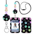 thumbnail image 4 of Zaqw Cordon Perlé Transparent Ajustable avec Porte-Identité, Couleurs Assorties, 4 of 8
