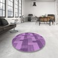 thumbnail image 4 of Ahgly Tapis Rectangulaire Lavable en Machine Intérieur Transitionnel Violet Violet, 5 Pieds x 7 Pieds, 4 of 7