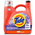 Tide Liquid Laundry Detergent, Iris Bouquet Scent, 125 Loads, 3.69 L, Boosted Clean even in cold water, laundry soap, concentrated liquid detergent