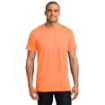 thumbnail image 5 of Hanes Adult X-Temp Unisex Performance T-Shirt, S, Neon Orange Heather, 5 of 5