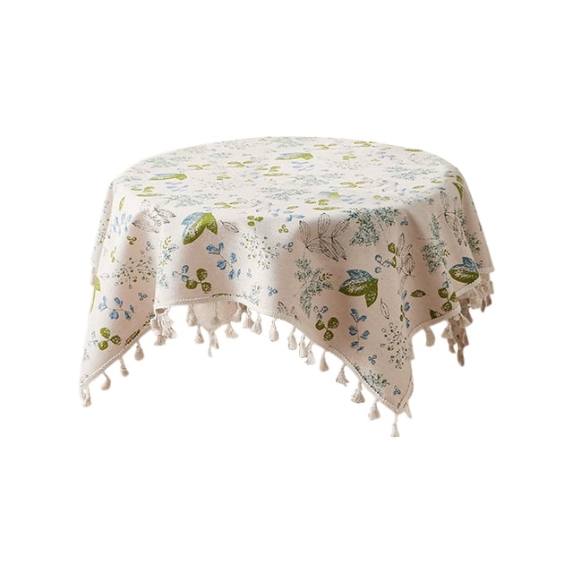 Jpxdew Polyester Tablecloth,23.62x23.62in,Floral Design,Heat Resistant,Dirt Proof,Home Decor