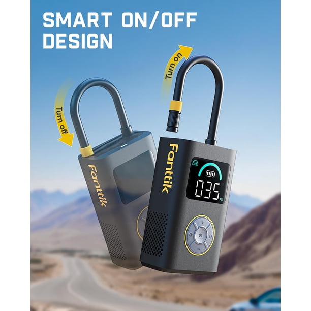 Compresseur Portable X10 Cross – Gonflage/dégonflage Rapide, Batterie Li-Ion Incluse