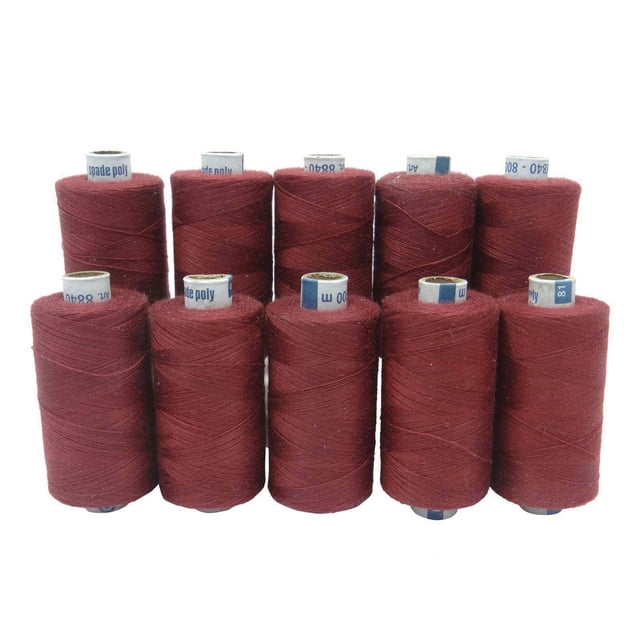 Bobine de Polyester Noire pour Couture à la Main, Surjeteuse à Surverrouillage, 800 Mètres Thread.