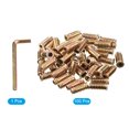 thumbnail image 3 of Unique Bargains 1/4-20 x 25mm Threaded Inserts Nuts, 100 Pack Wood Insert Nuts with Hex Wrench, 3 of 5