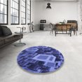 thumbnail image 4 of Ahgly Company Tapis de Zone Rectangulaire Transitionnel Bleu Ardoise Clair pour Intérieur, Lavable à la Machine, 2 Pieds x 3 Pieds, 4 of 7