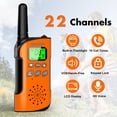 thumbnail image 2 of AWANFI Walkie Talkies Rechargeable 3 Pack for Adults Kids, 22 Channel Two Way Radio with LED Light, 2 of 8