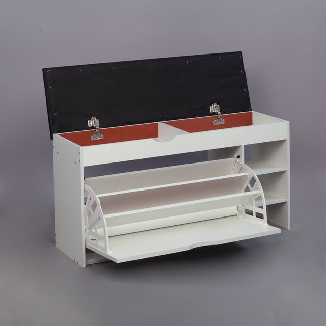 SOCE012 - Banc de Rangement pour Chaussures d'Artisan avec Long Siège de Banc