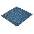 thumbnail image 1 of Bubbles Non-Slip Square Shower Mat Solid Peacock Blue 20″L X 20″W, 1 of 5