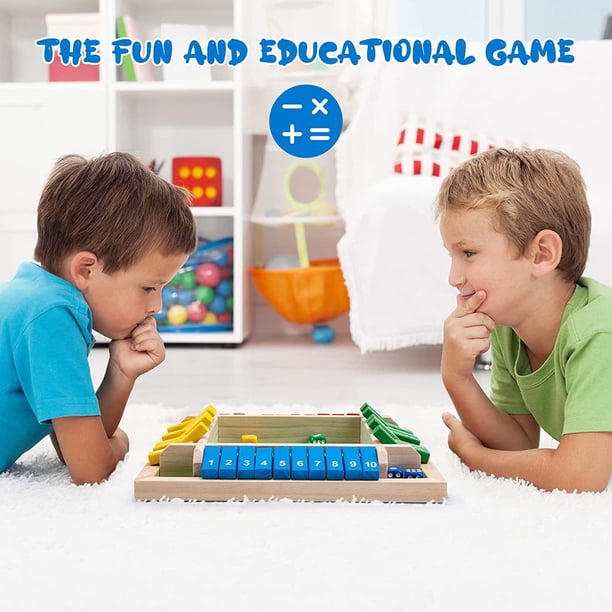 ZHITENG Shut The Box 4 Joueurs avec 8 Dés | Jeu de Dés Jeu de Societe en Bois Classique Jeux de Table Jouet de Rassemblement, pour Salle Maison Fête Pub Vert ZHITENG Shut The Box 4 Joueurs avec 8 Dés | Jeu de Dés Jeu de Societe en Bois Classique Jeux de Table Jouet de Rassemblement, pour Salle Maison Fête Pub Vert