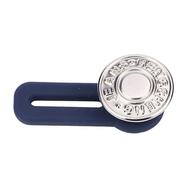 Liquidation! beishanbush Boutons Rallonges de Boutons pour Jeans Pantalons Rallonge de Bouton Rallonges de Taille pour Pantalons pour Femmes pour Hommes Sans Couture Rallonge de Ceinture Instantanée 11,8 Pouces Taille Unique Argent