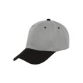 thumbnail image 1 of Two-Tone  Adjustable Baseball Cap, Grey Black, 1 of 2