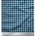 thumbnail image 1 of Soimoi Blue Cotton Poplin Fabric Check Check Print Fabric by Yard 56 Inch Wide, 1 of 4