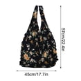 thumbnail image 4 of weibbin Large Capacity Shopping Bag - Reusable Grocery Bags, Foldable Shopping Bag Beach Bag Shopping Basket Utility Tote with Metal Frame Removable Shoulder Strap Bottom, 4 of 8