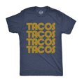 thumbnail image 1 of Mens Tacos Tacos Tacos T Shirt Funny Retro Tee for Guys (Navy) - S, 1 of 2