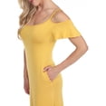 thumbnail image 3 of White Mark Women's Cold Shoulder Maxi Dress, 3 of 5