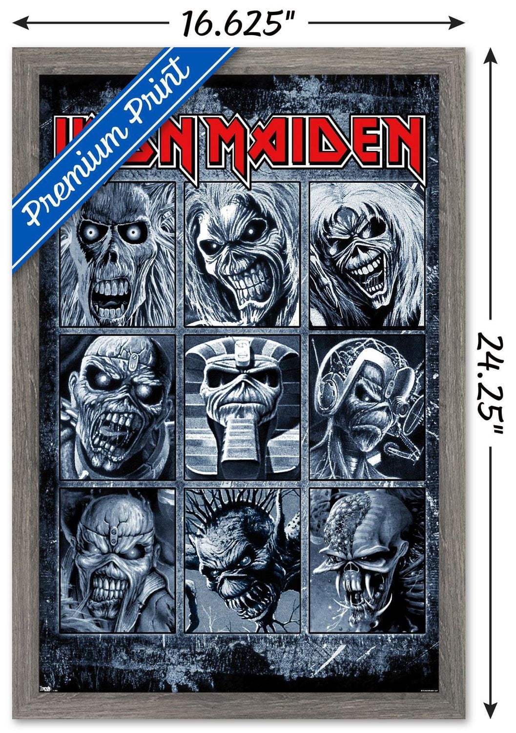 Iron Maiden - Grid Wall Poster