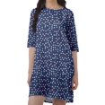thumbnail image 4 of Moomaya Robe T-Shirt Courte Droite en Georgette Mousse pour Femmes Vêtements Grande Taille, 4 of 4